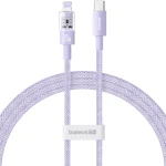 Baseus - Datakaapeli Gem (P10373001511-00) - USB-C–Lightning, pikalataus 20W, 1 tai 2m - Nebula Purple