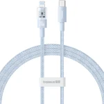 Baseus - Datakaapeli Gem (P10373001311-00) - USB-C–Lightning, pikalataus 20W, 1 tai 2m - Galaxy Blue