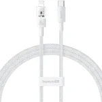 Baseus - Datakaapeli Gem (P10373001511-00) - USB-C–Lightning, pikalataus 20W, 2m - Moon White