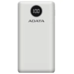 Adata Varavirtalähde - Micro-USB - Type-C - 2xUSB, Quick Charge 3.0 - PD18W - 20.000mAh - LCD - Valkoinen