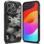 Apple iPhone 15 Pro Ringke Fusion X - Camo Musta